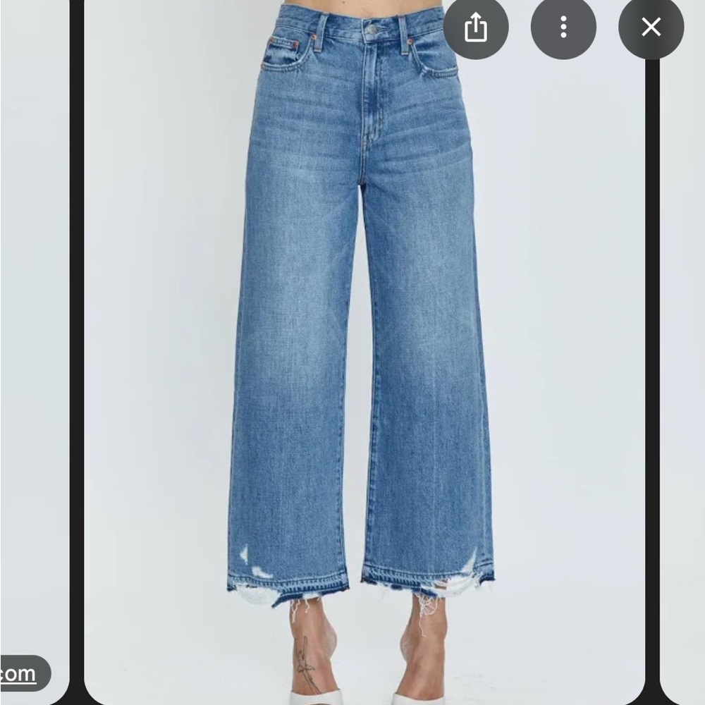 Women's Blue Wide-Leg Jeans